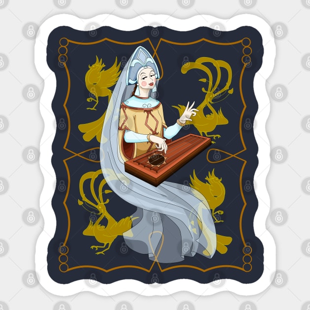 Russian Princess With Background Sticker by ChePanArt